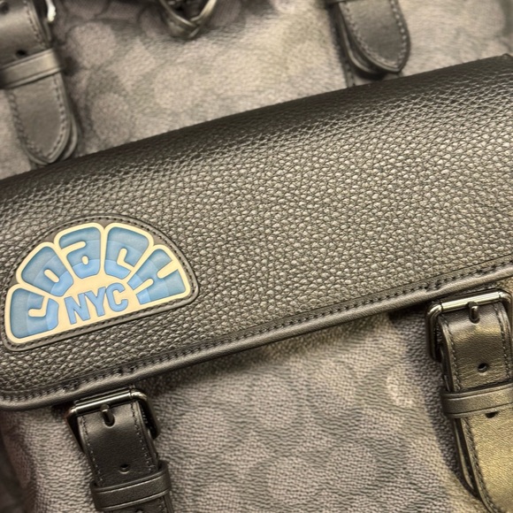 Coach Men's Sprint Backpack In Signature Canvas With Patches NWT - Picture 7 of 15